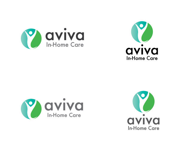 aviva In-Home Care logo business card Model Design