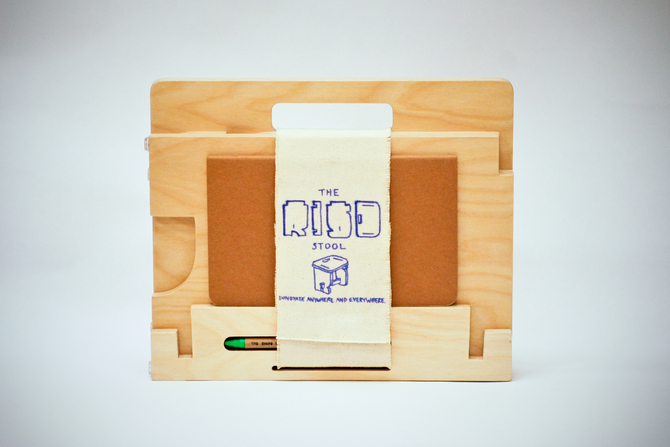 furniture flatpackable flat-packable rhode island school of design risd stool souvenir gift robyn luk sketch portable