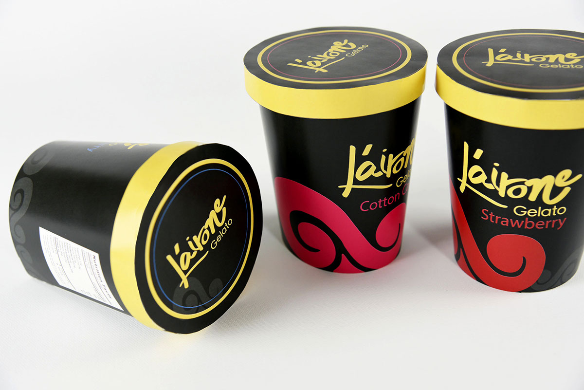 Adobe Portfolio Packaging Food  Food Packaging Gelato ice-cream