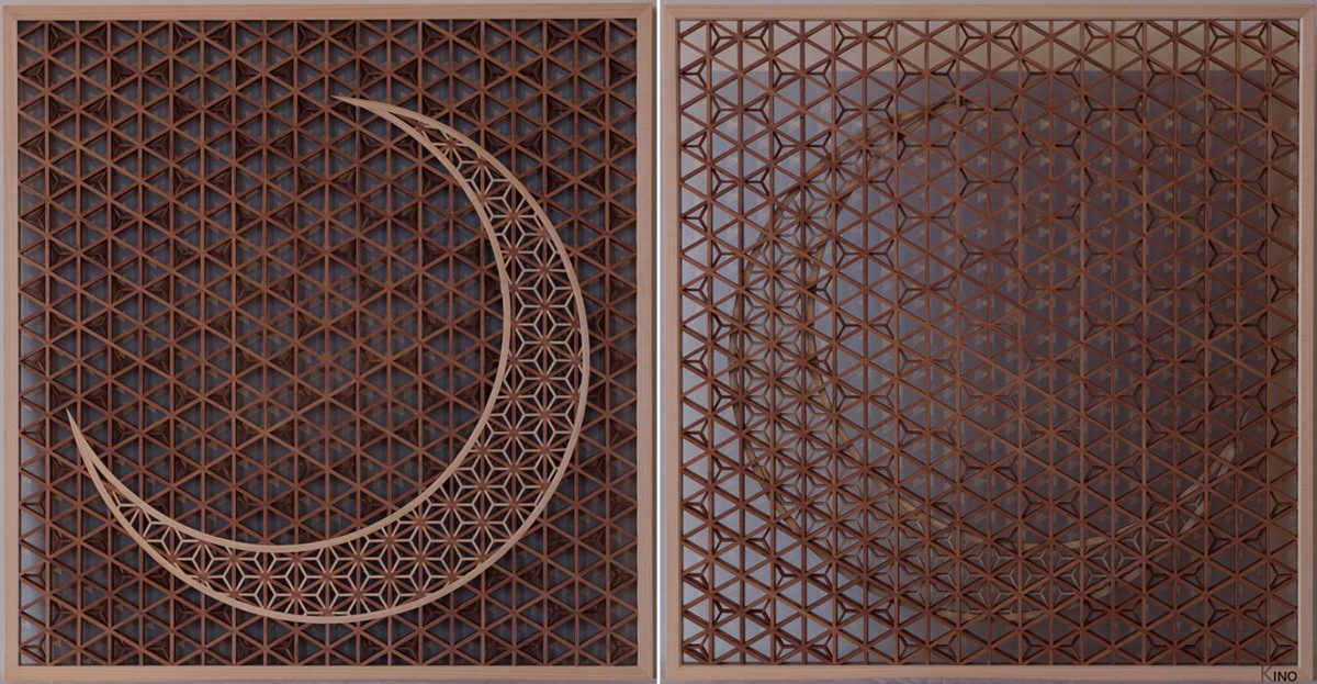 decorative dividers decorative panels dividers home decoration Interior Decoration interior design  Kumiko Woodworking panels wall art wood art