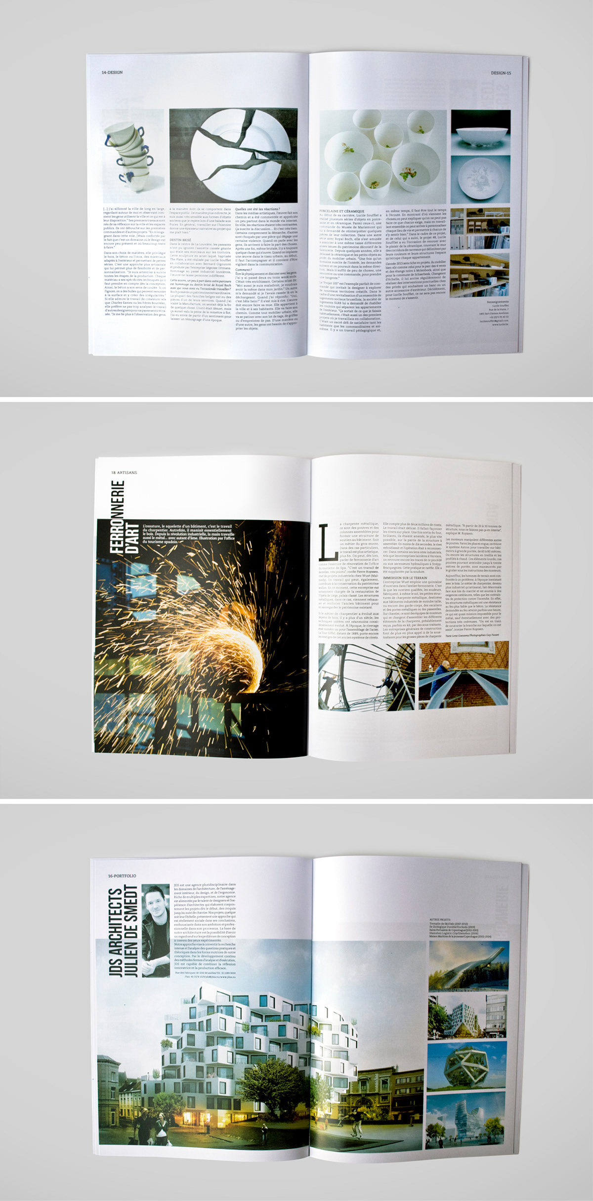 editorial design Layout magazine archi mise en page book