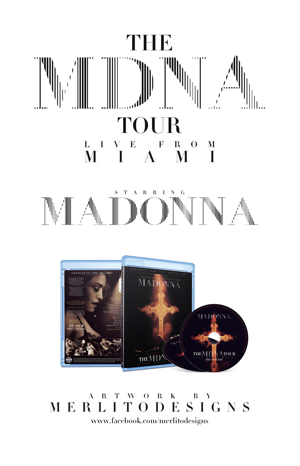 madonna  mdna queen pop concert tour mdna tour blu-ray DVD cover