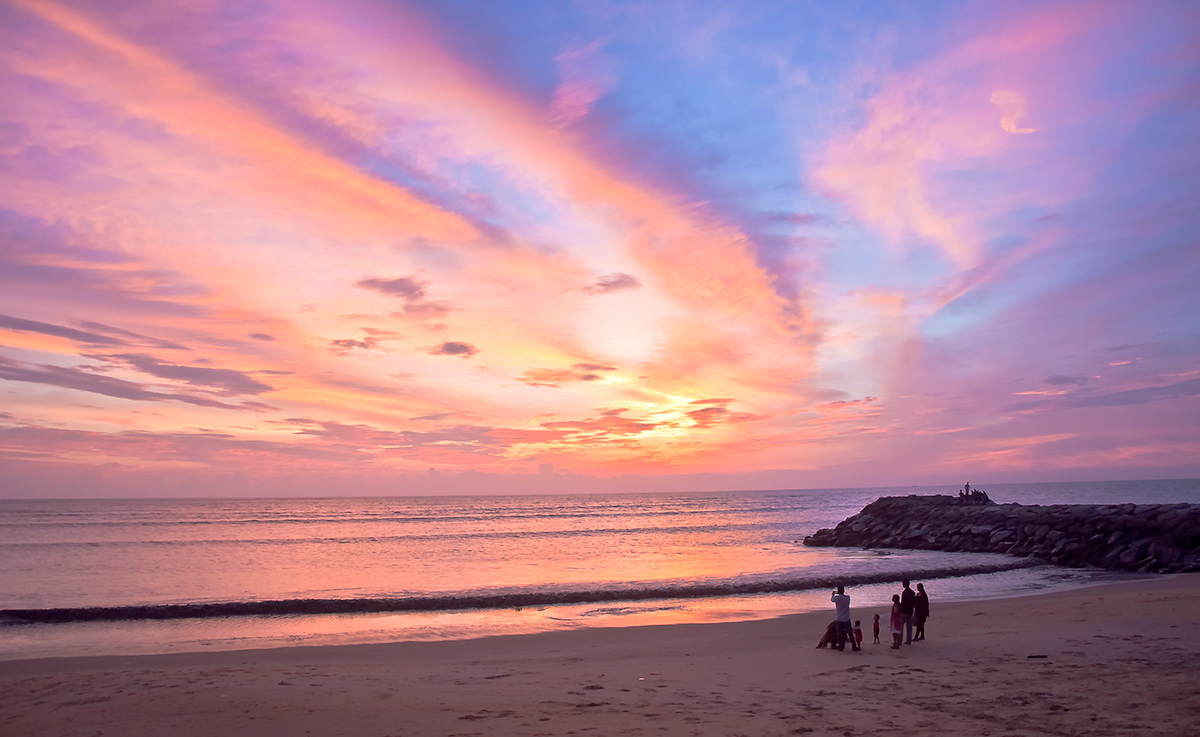 beach sunset kappad Evening tourism colors