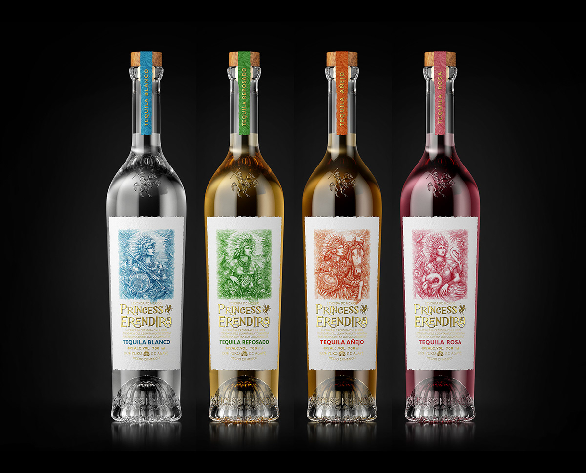 bottle design bottle Label packaging design Graphic Designer Brand Design Tequila design branding  alcohol
