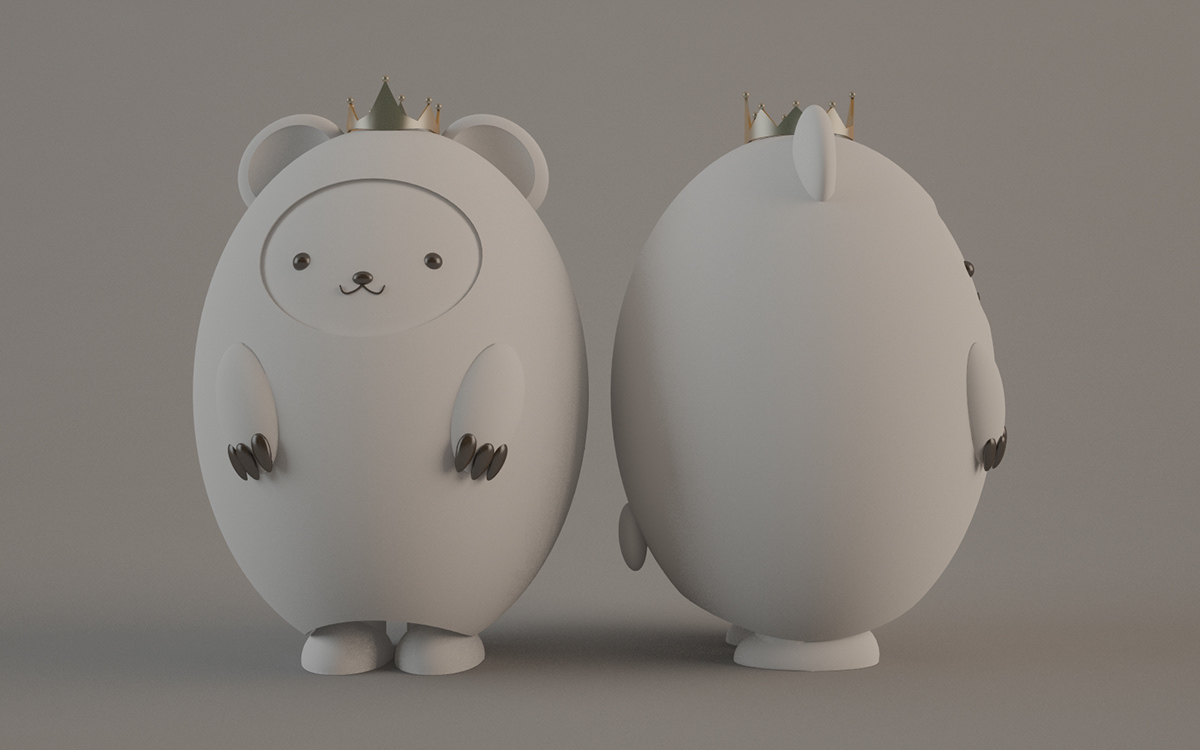personajes personaje animacion 3D Render Renders Gato oso bear Cat ilustracion