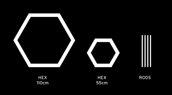 package Packaging Salomon in-store Display exo sensifit hexagon