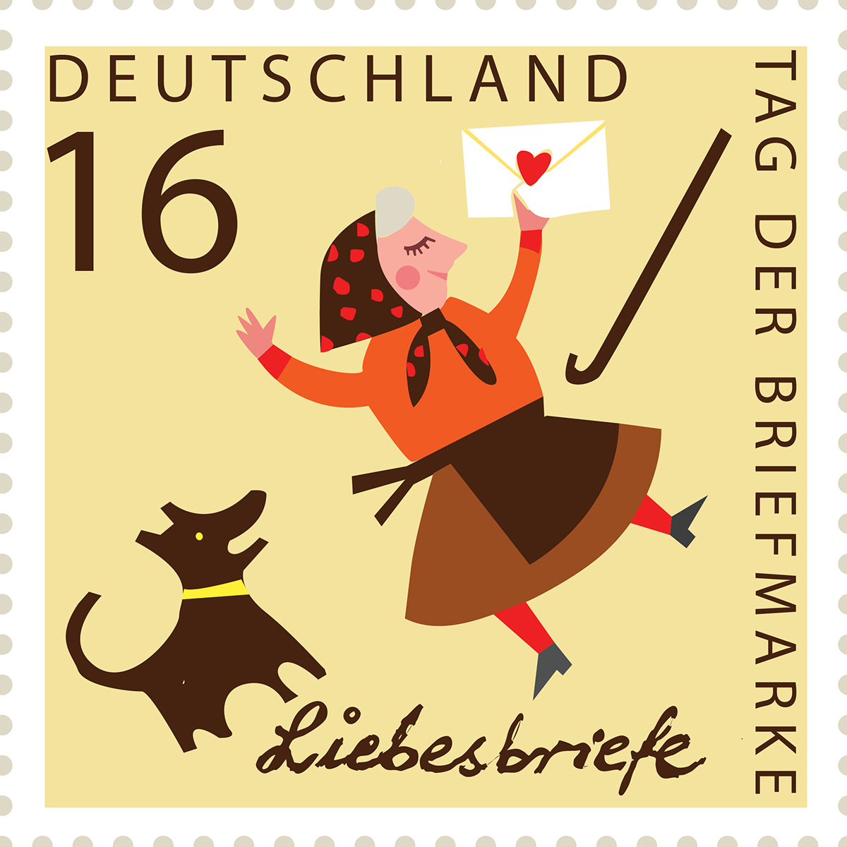 stamp Love illustrated