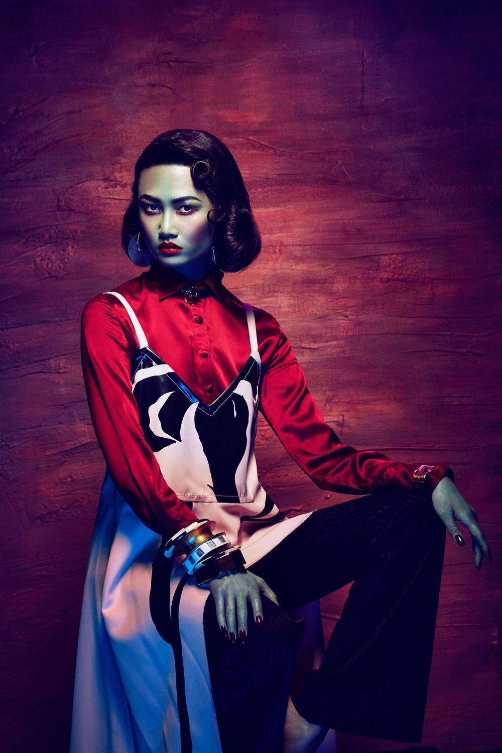 body paint JUCO editorial end paper Julia Galdo COdy Cloud tretchikoff kitsch