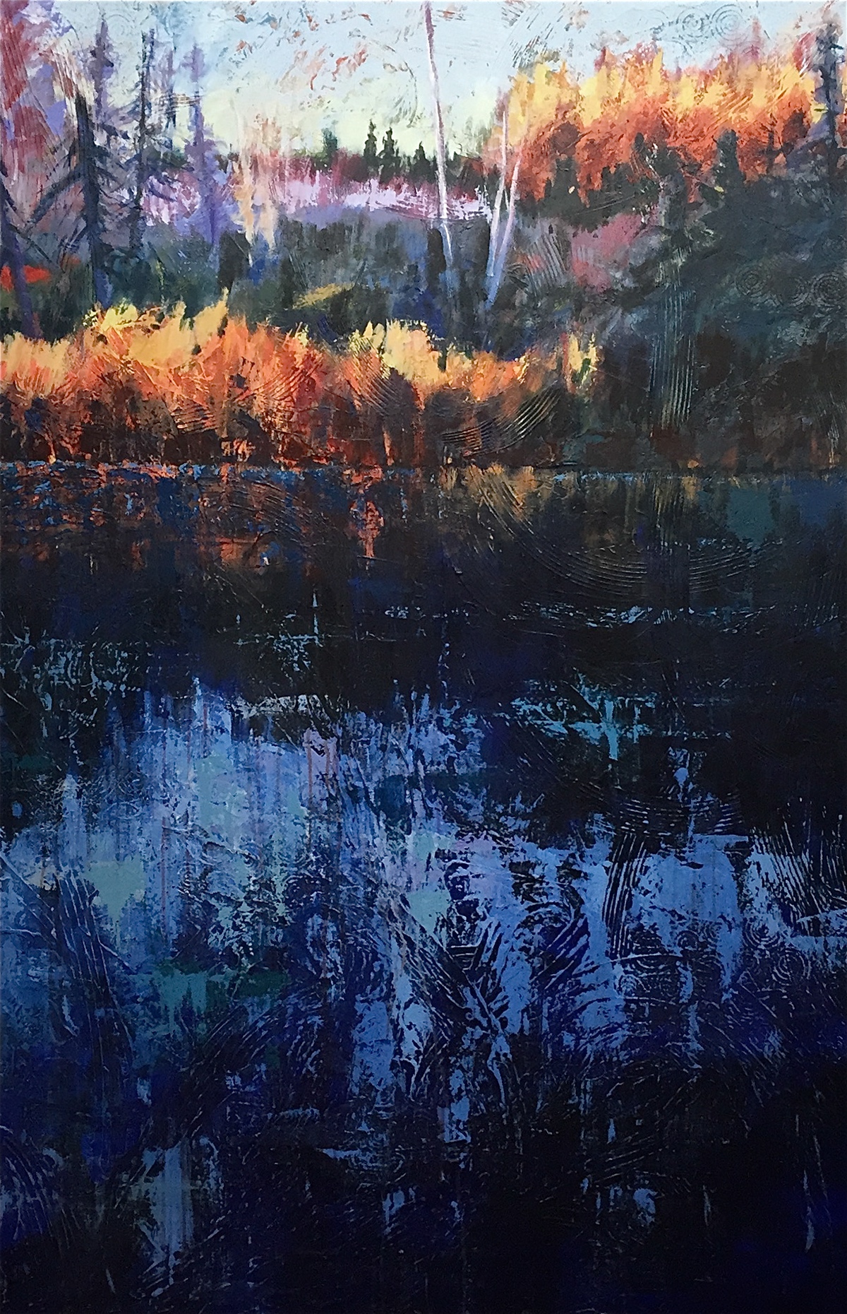 Holly Friesen Landscape contemporary art modern art colorful energetic Nature wilderness presence