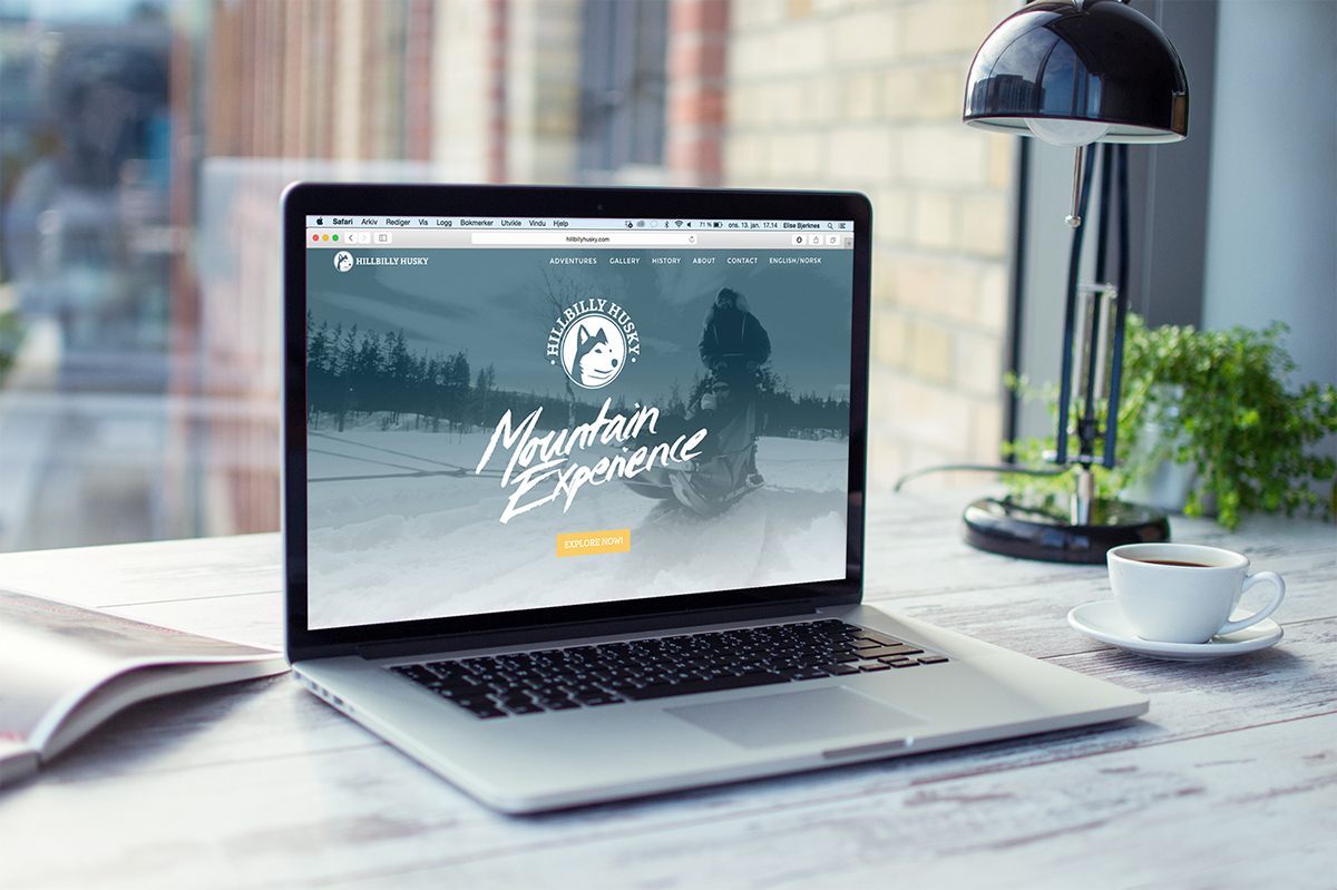 Website dogsledding norway branding  logo