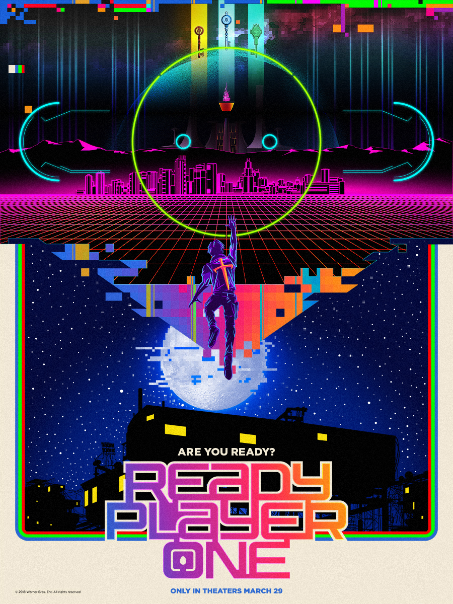 ready player one 80s Retro neon Synthwave 1980s