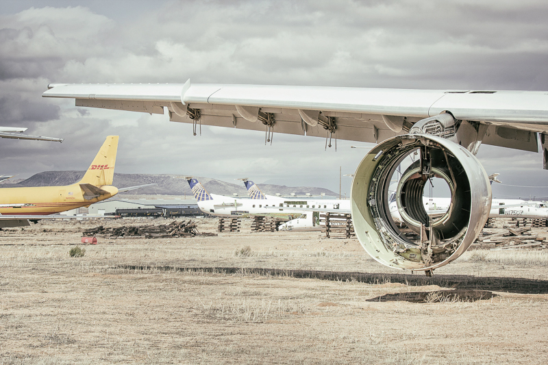 airplanes Jet Airliner desert nevada boneyard alone left Cargo Aircraft