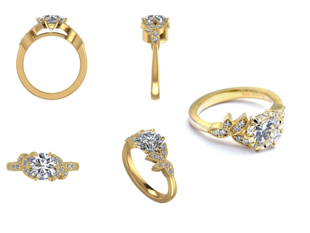 Jewelry Design  jewelry designer cad designer 3d modeling gold diamonds Sapphires fine jewelry coture couture