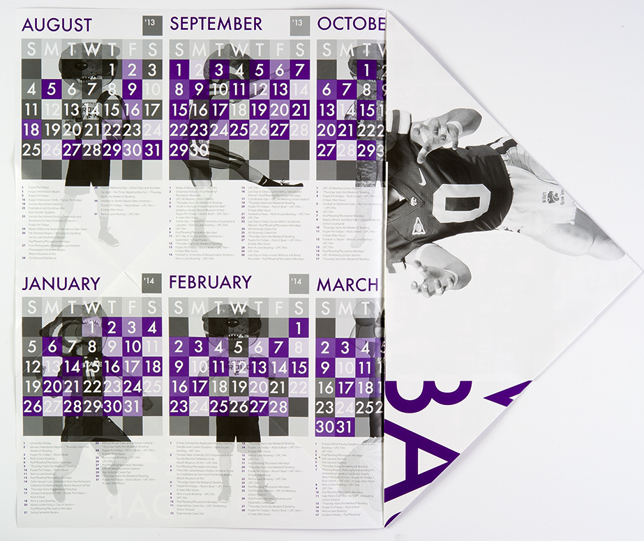 Adobe Portfolio calendar fold University kansas Willie wildcats student new