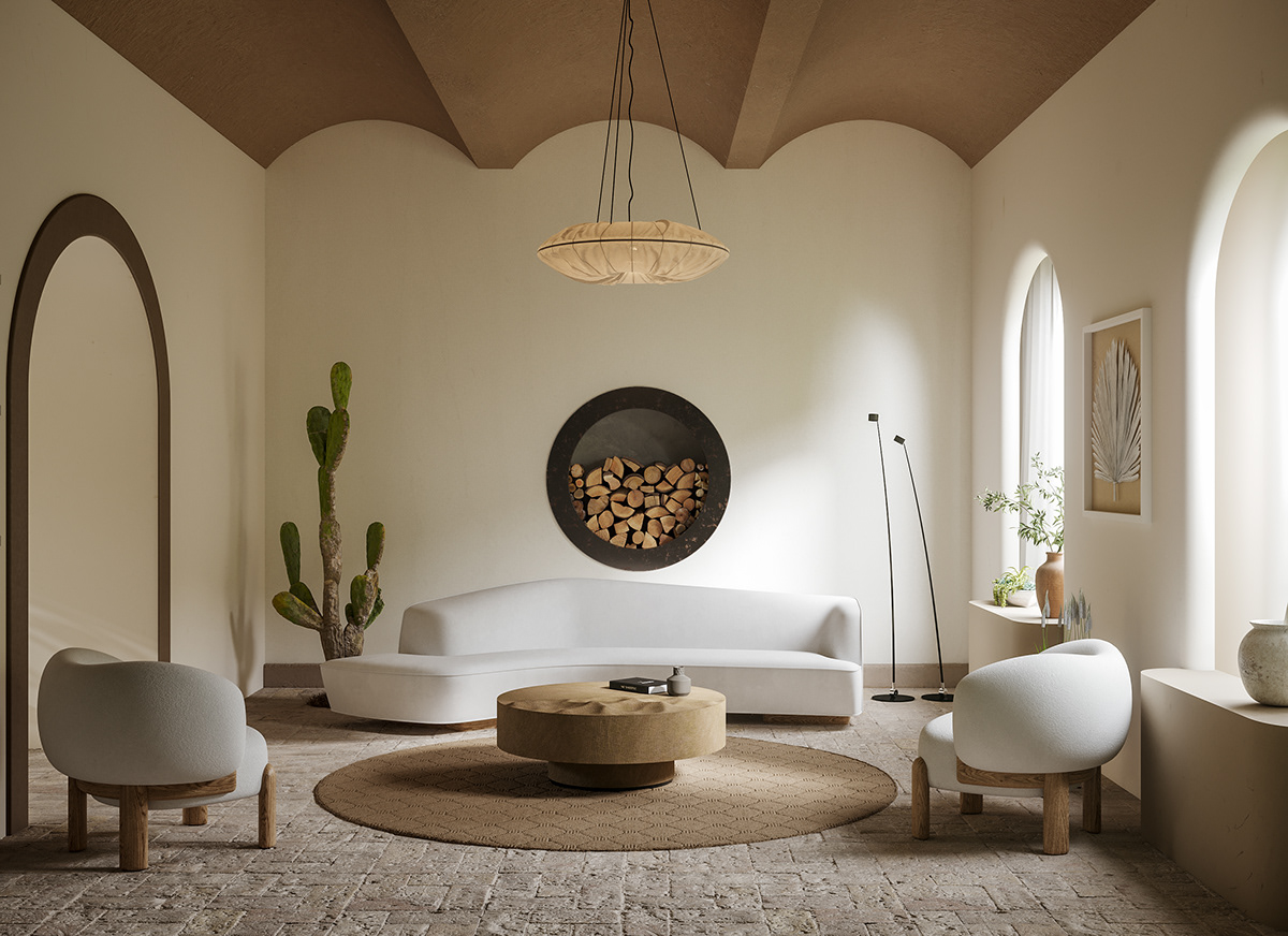 mediterranean Villa archviz 3D CGI corona natural Render
