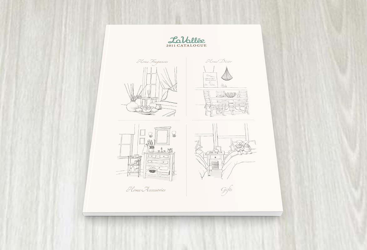 LaVallee catalog marketing   logo home decor wholesale giftware personal care