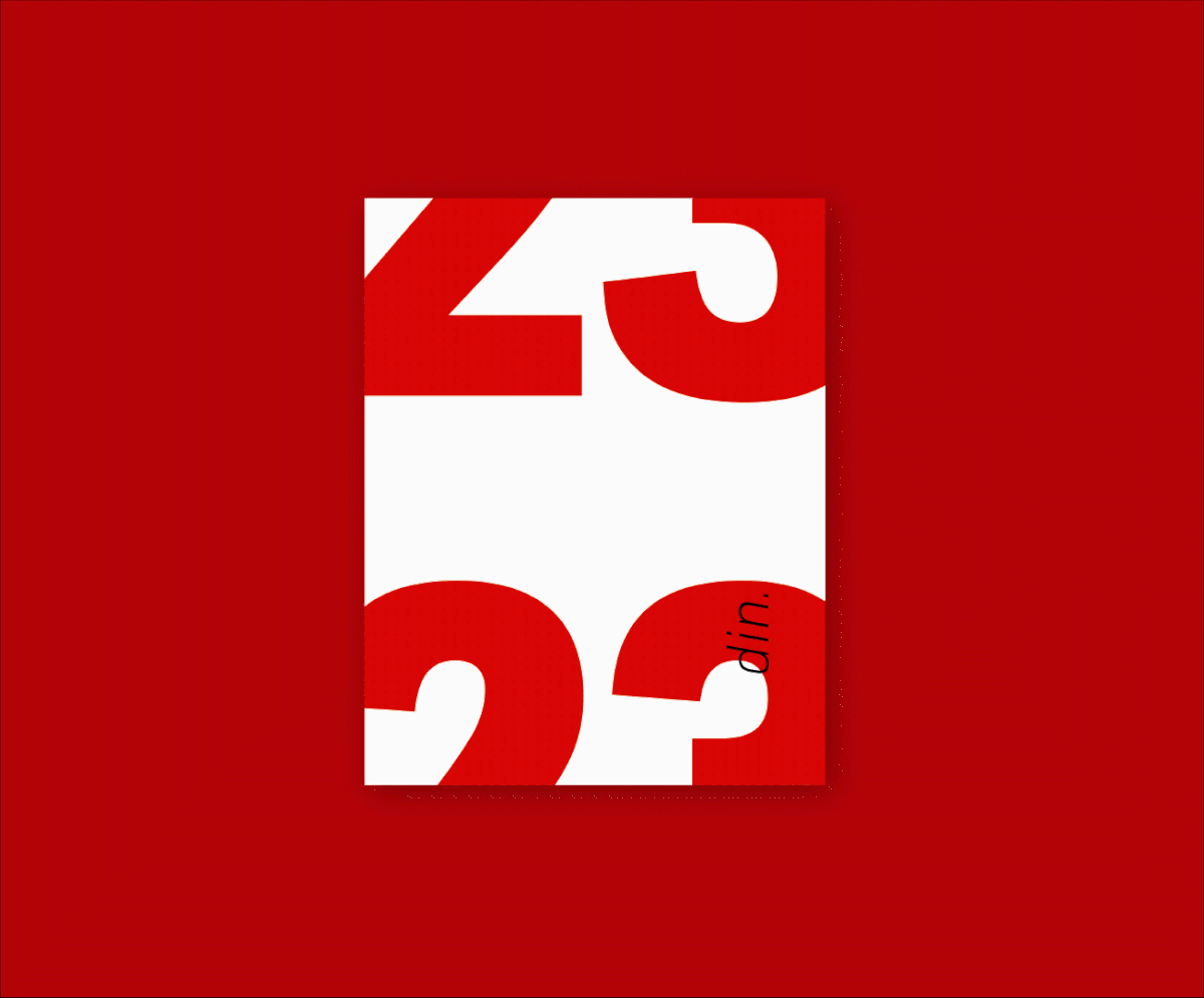 clean Typeface Zine  din ff din albert jan pool german typography   KU Design legibility