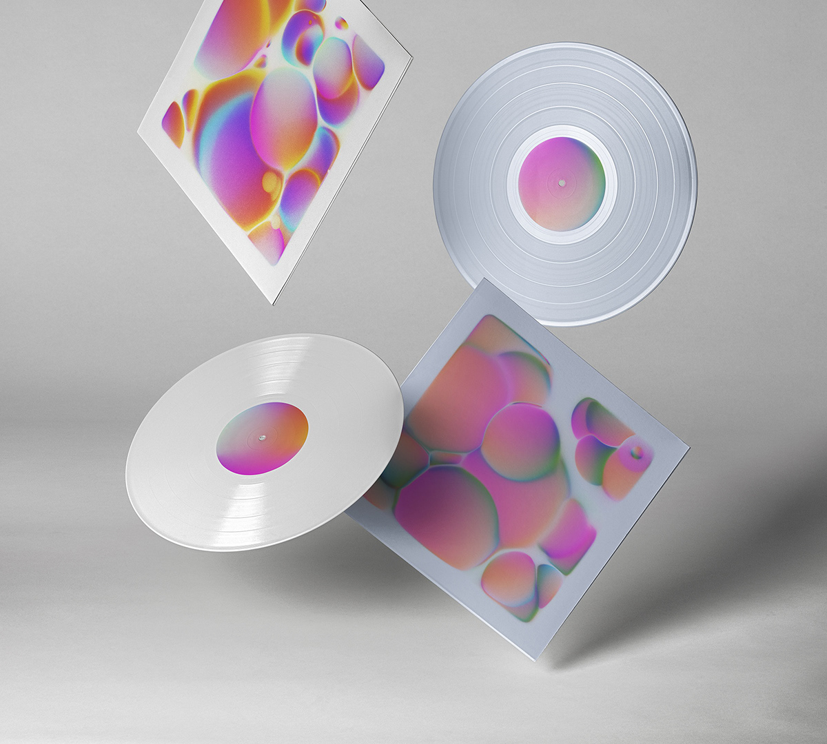 tension abstract artwork series bubbles vibrant gradient soft gradient colorful noise