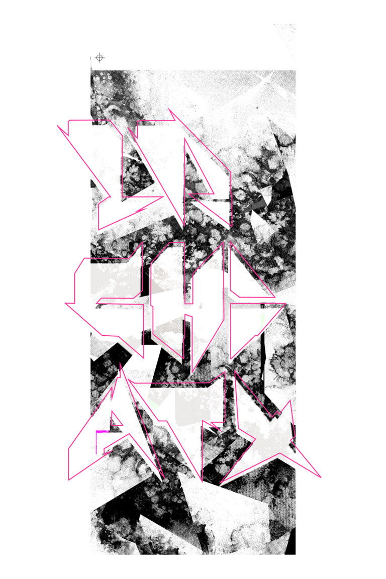 art  Music type graff streetart banksy logo angular Stark contrast flyer future digital Typeface spike