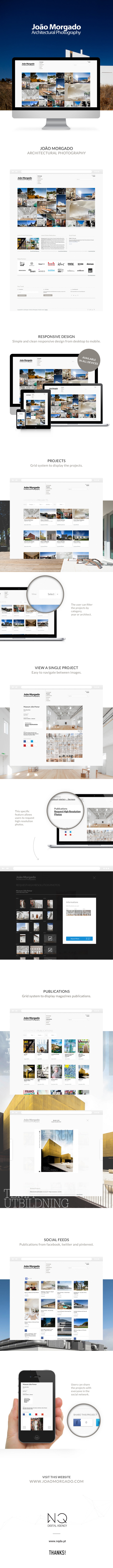 João Morgado Architecture Photography Layout clean simple Responsive Responsive Design NQDA digital digital agency