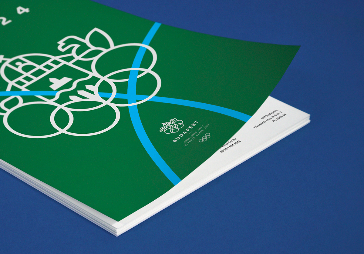 budapest olympic candidate city logo identity mark sport visual system athletics heritage Olympic Games symbol