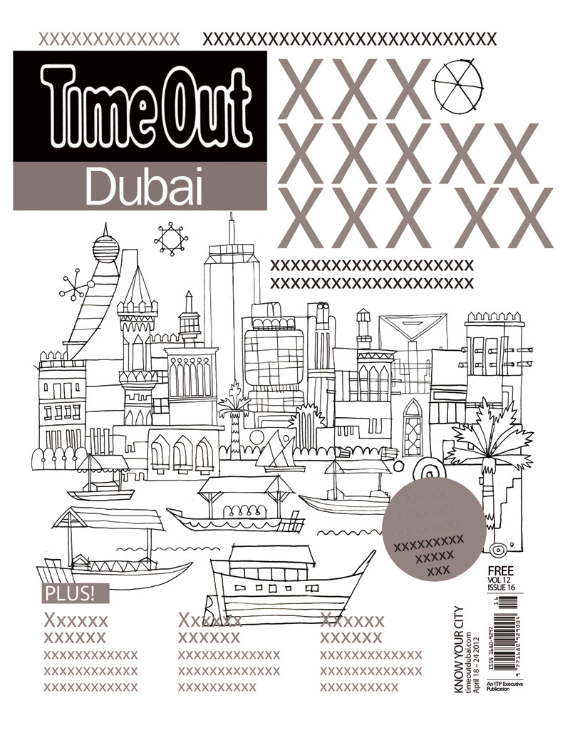 dubai Cover Art vector magazine time out