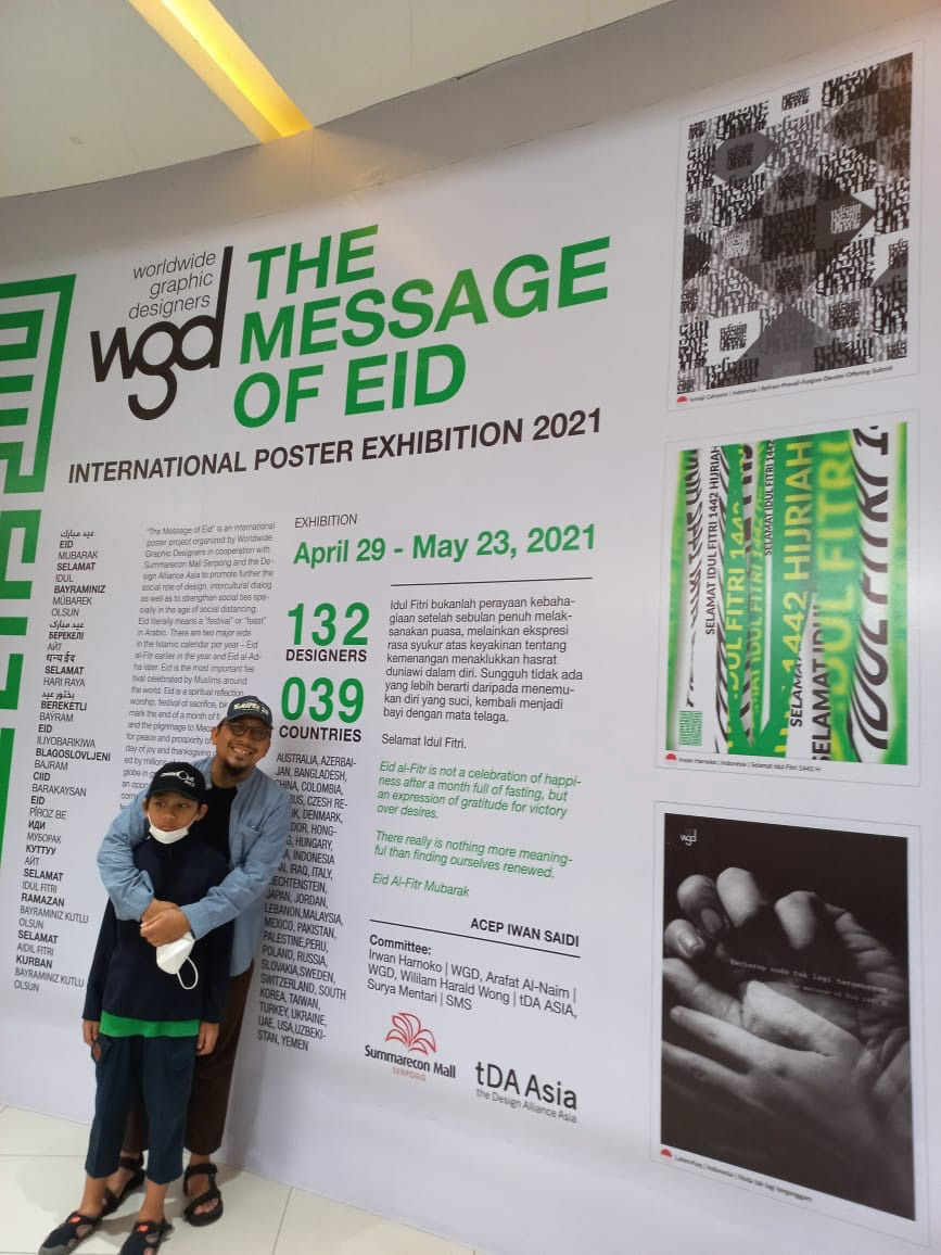 Exhibition  Francesco Mazzenga islam mecca poster posterdesign rose summarecon mall the message of EID worldwidegraphicdesigners