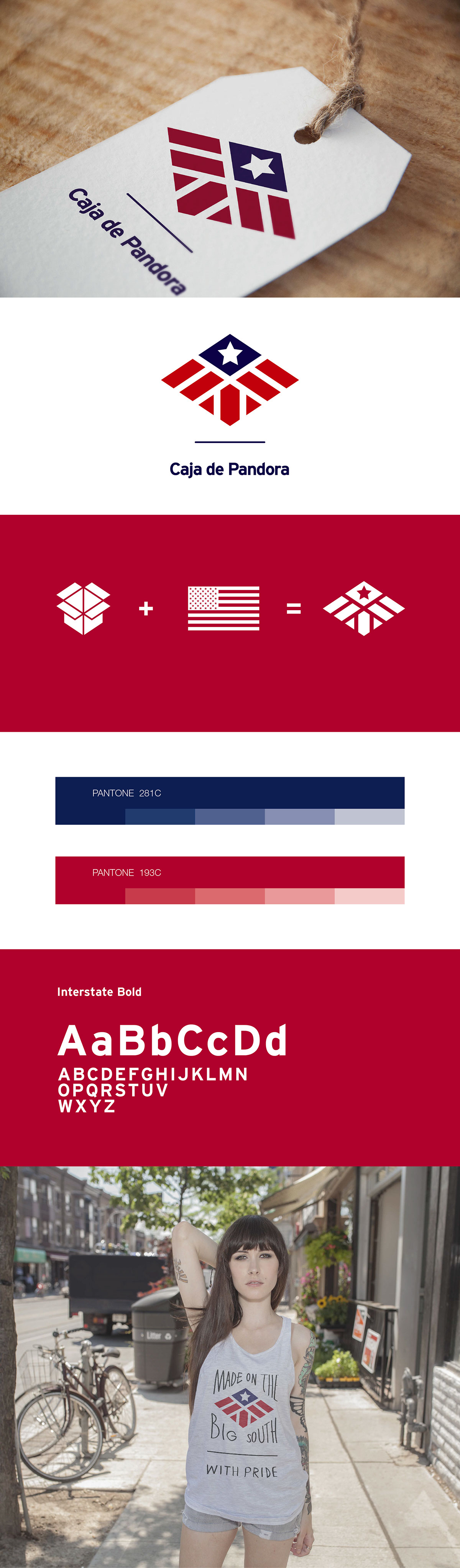 box US Flag stars and stripes pandora caja Ящик Пандоры Флаг США apparel logo brand