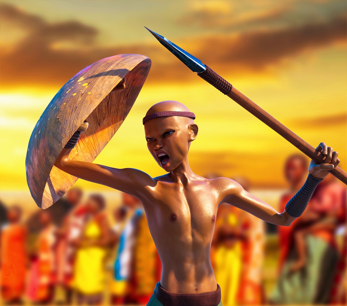 3D adverts blender creative culture Kenyan art photoshop