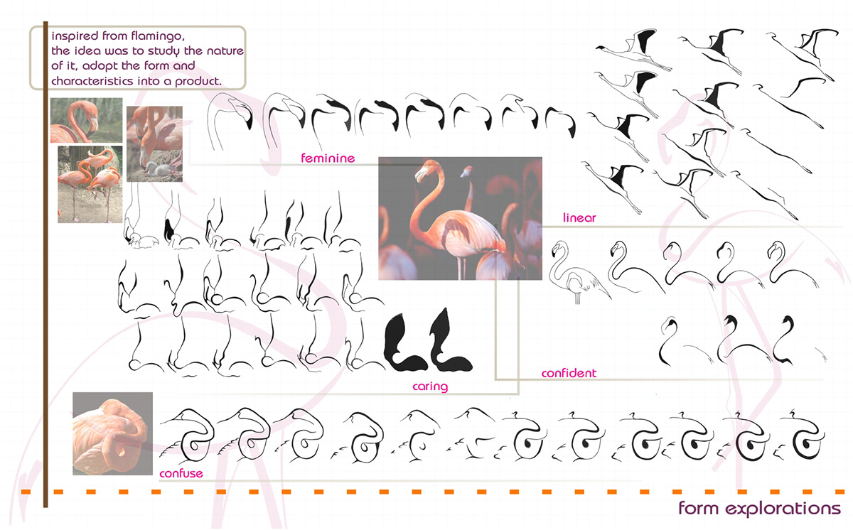 product confident feminine flamingo