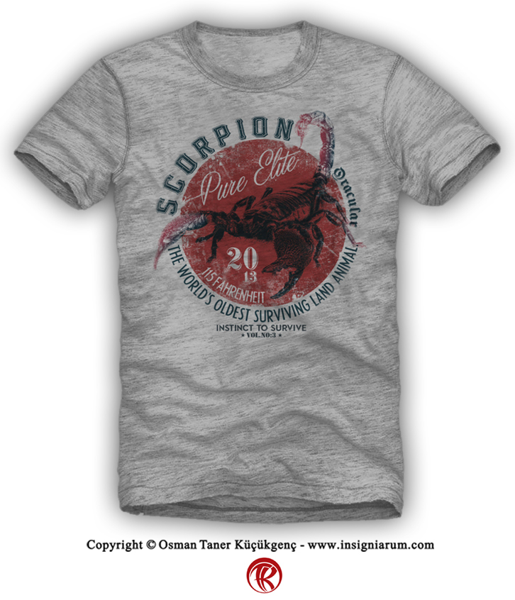 tee t-shirt scorpion Tee Graphic