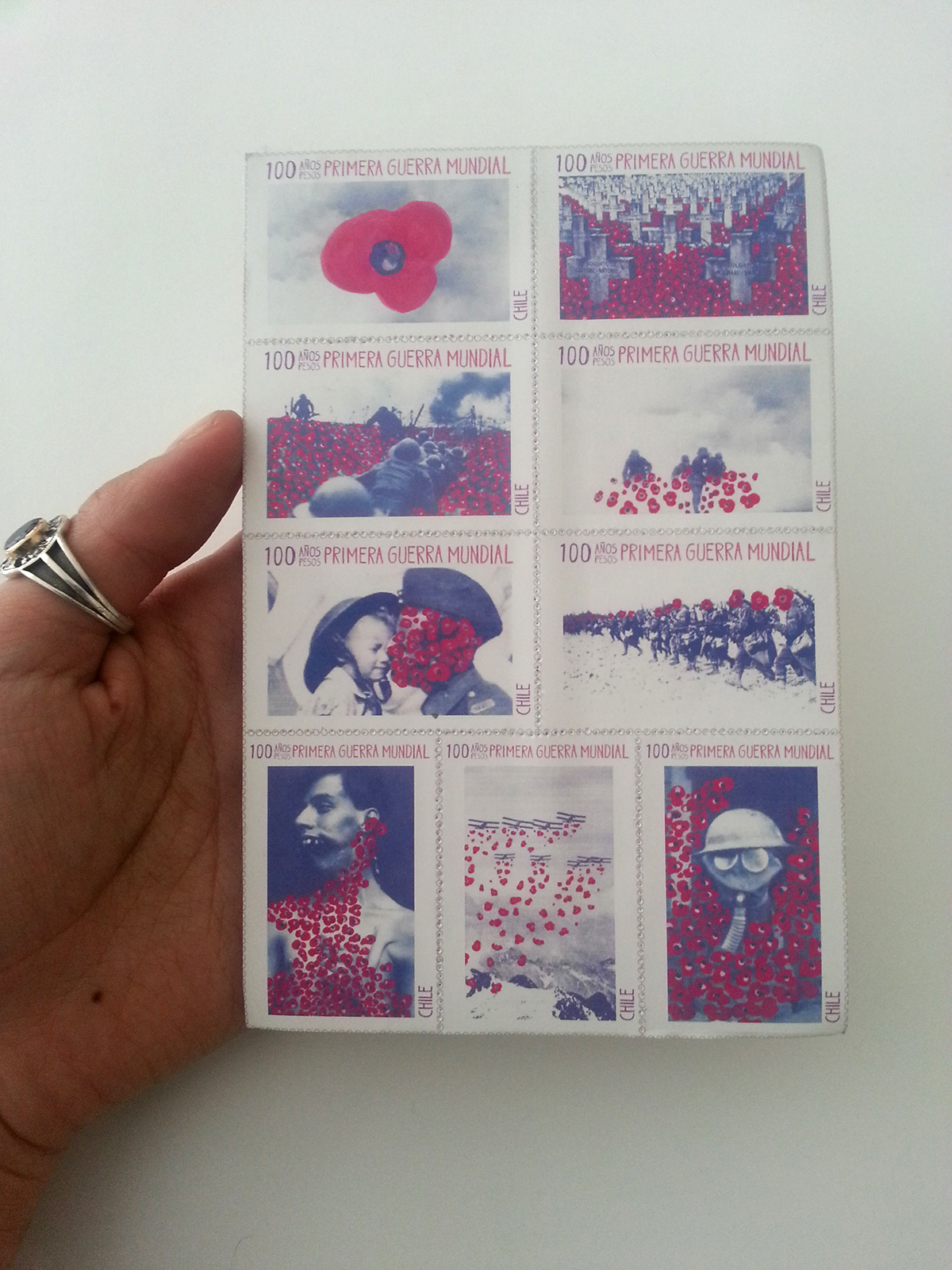 stamps estampilla estampillas primera guerra mundial world war 1 great war poppy AMAPOLA