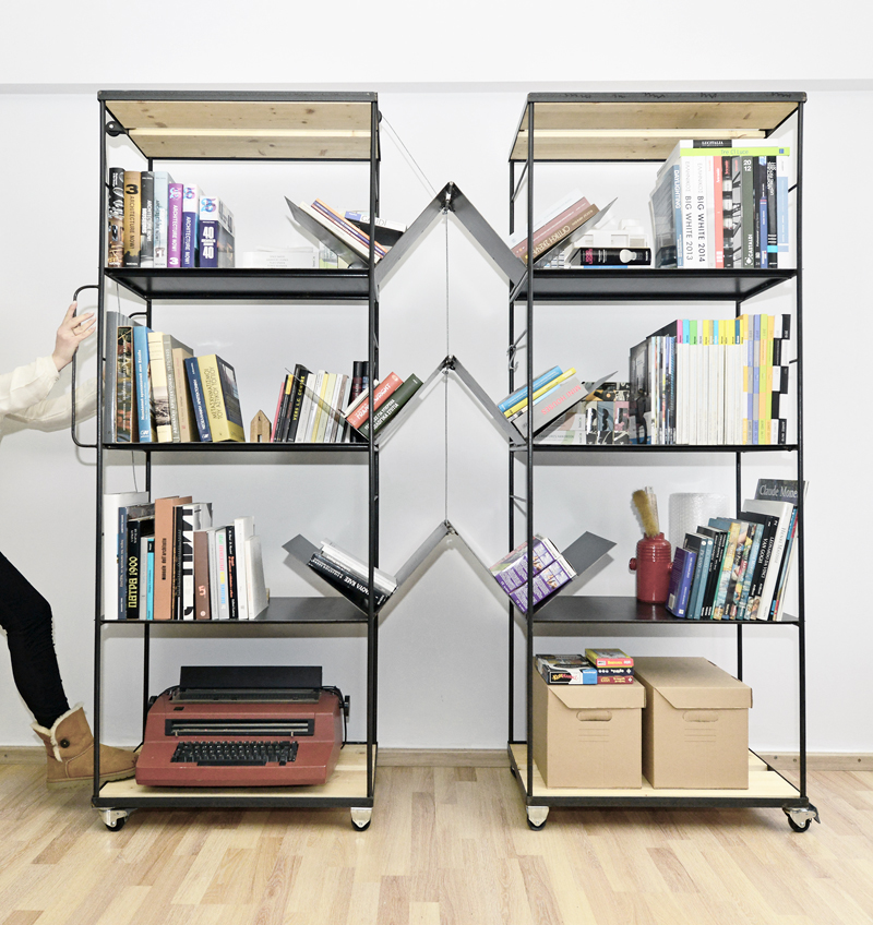 bookcase industrial agili krama transform metal wood furniture bookshelves storage