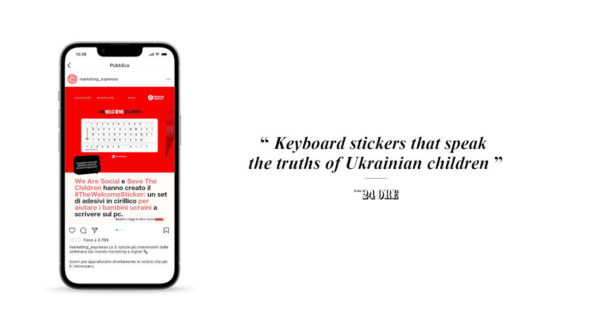 design pubblicita save the children ukraine War