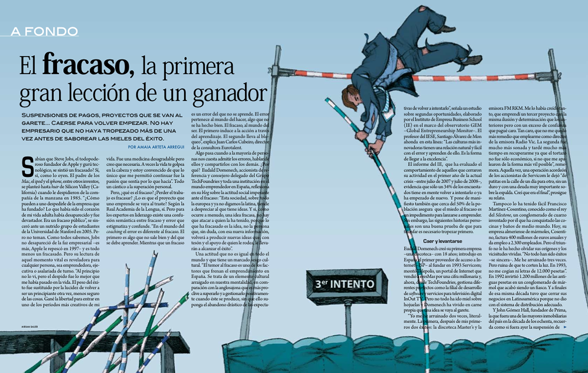 selling crisis Financial Crisis magazine article estate miriam bauer spain barcelona madrid covers double page press