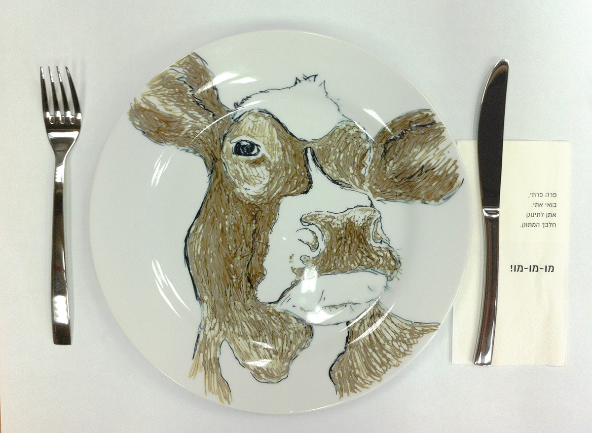 plate pen black Pet napkin words Cat cow hen Goose sheep cutlery
