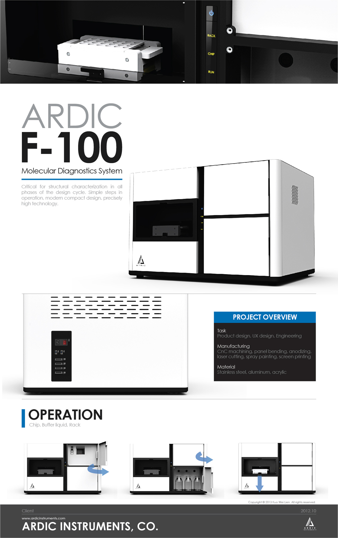 Ardic instrument f100 Molecular Diagnostics System