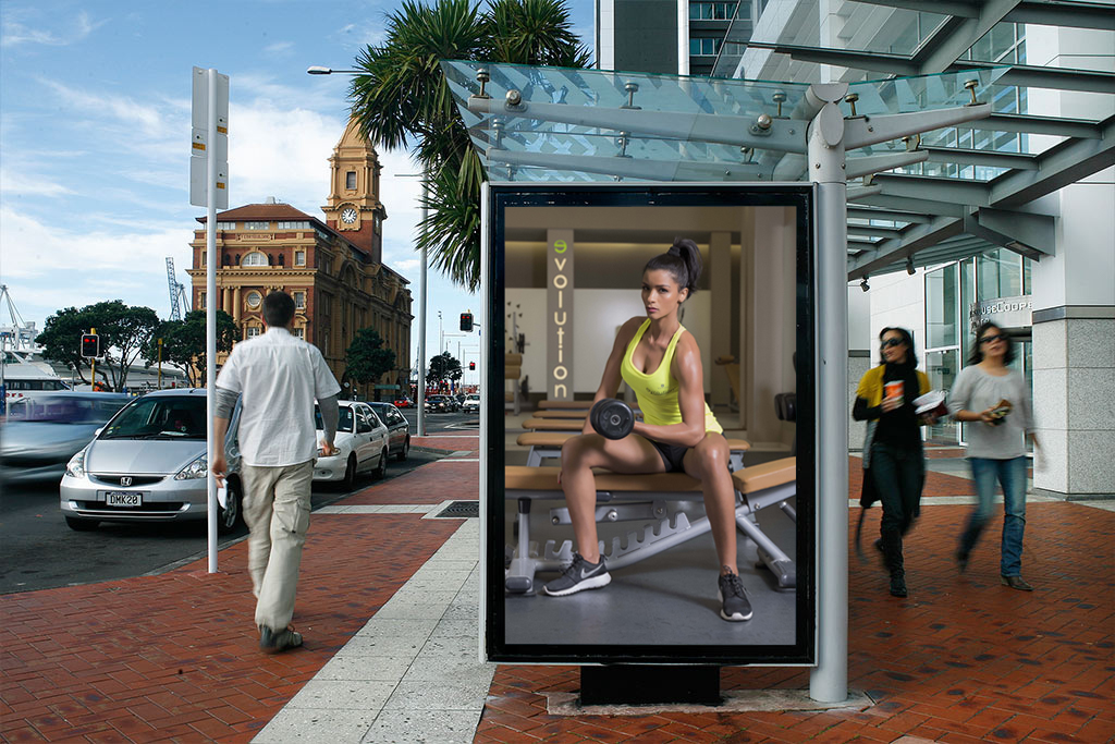 jim Advertising Campaign model woman evolution site commercial pubblicita fitness body