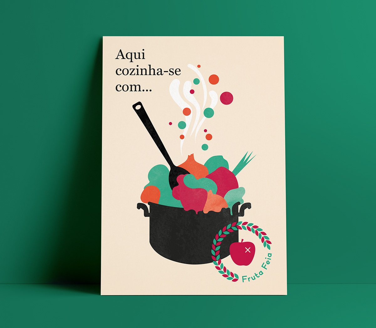 print visual identity social project ugly fruit Fruta Feia ILLUSTRATION  design for thought Identity System graphic design  Logotype