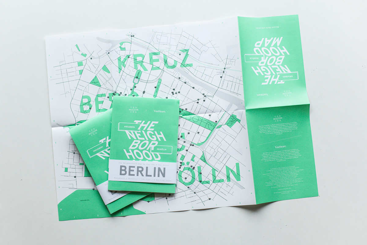 graphic design  print berlin map logo editorial