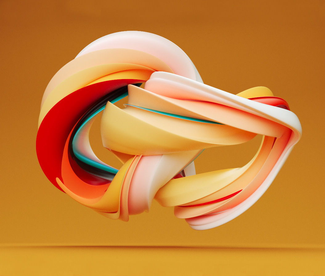 abstract 3d abstract 3d shape Colourful  Unusual c4d