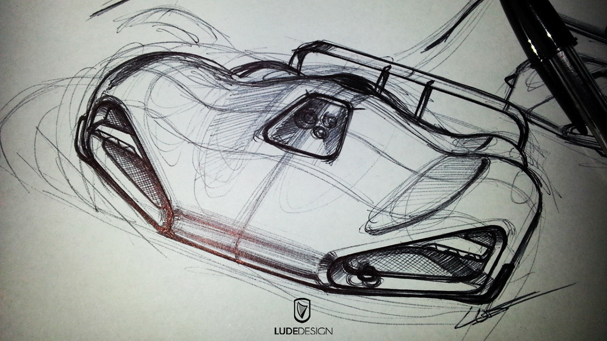 automotive sketch car sketch