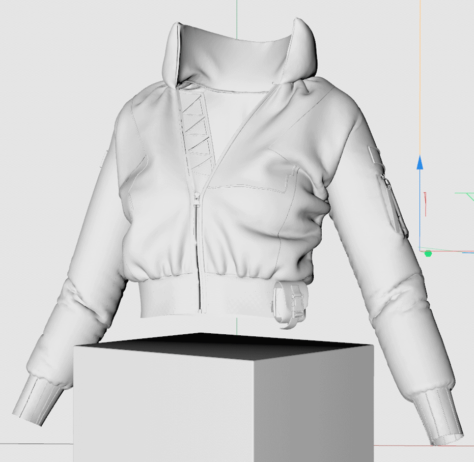3D art Clothing concept Cyberpunk cyberpunk 2077 Fashion  game garment jacket