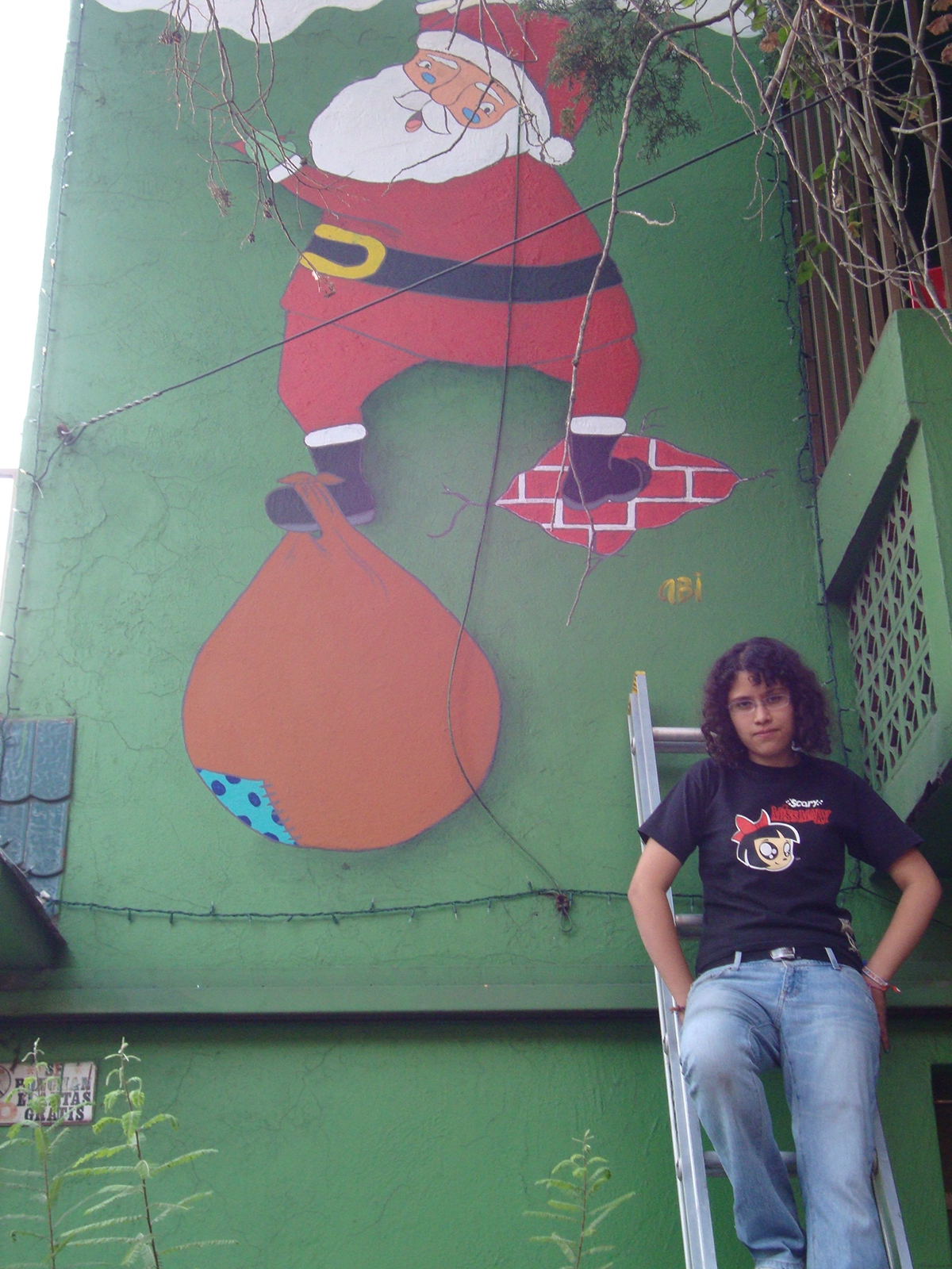 santa Santa Claus papa noel Mural navidad Christmas wall