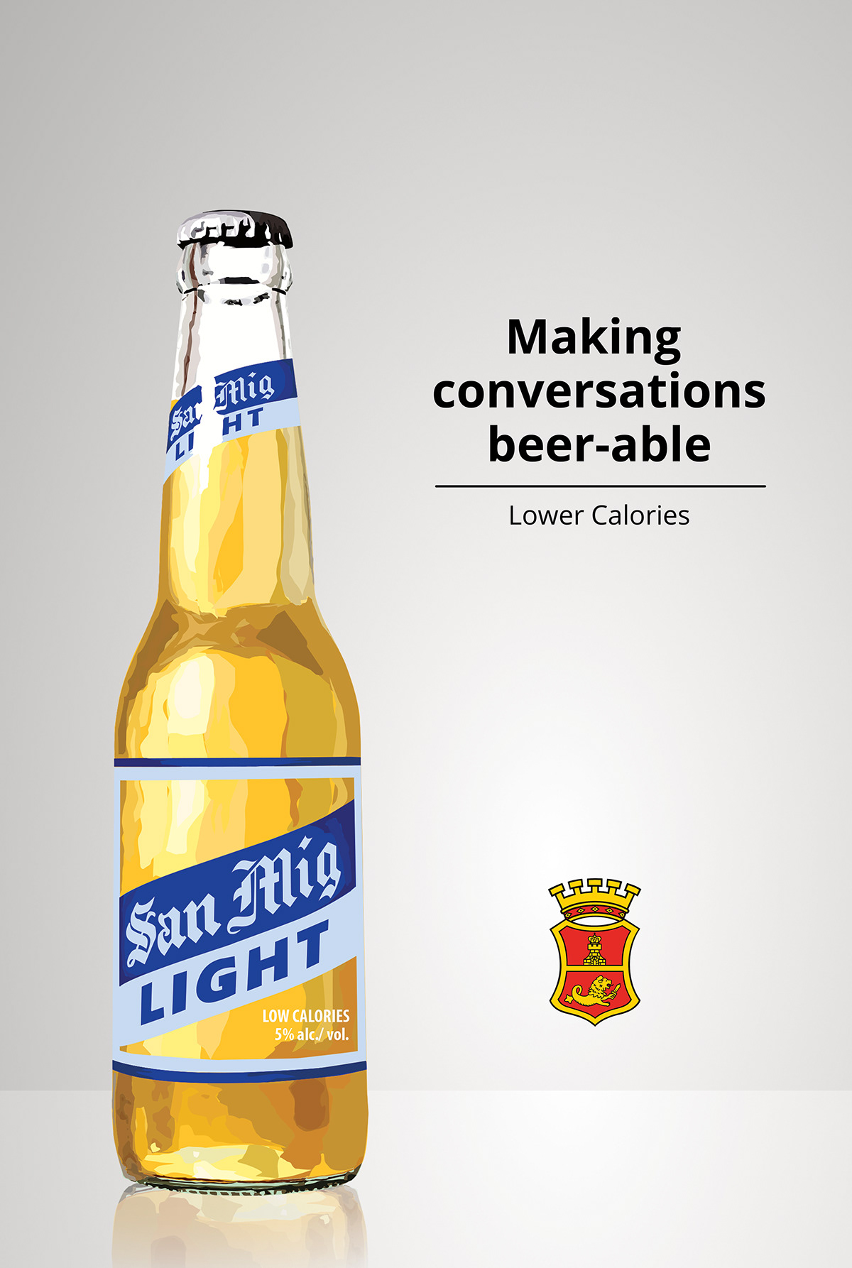 ad shell Adshell beer billboard design graphic design  Layout san miguel beer