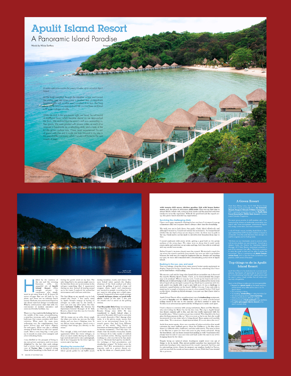 asian traveler magazine southeast beaches kenneth Umali graphic print