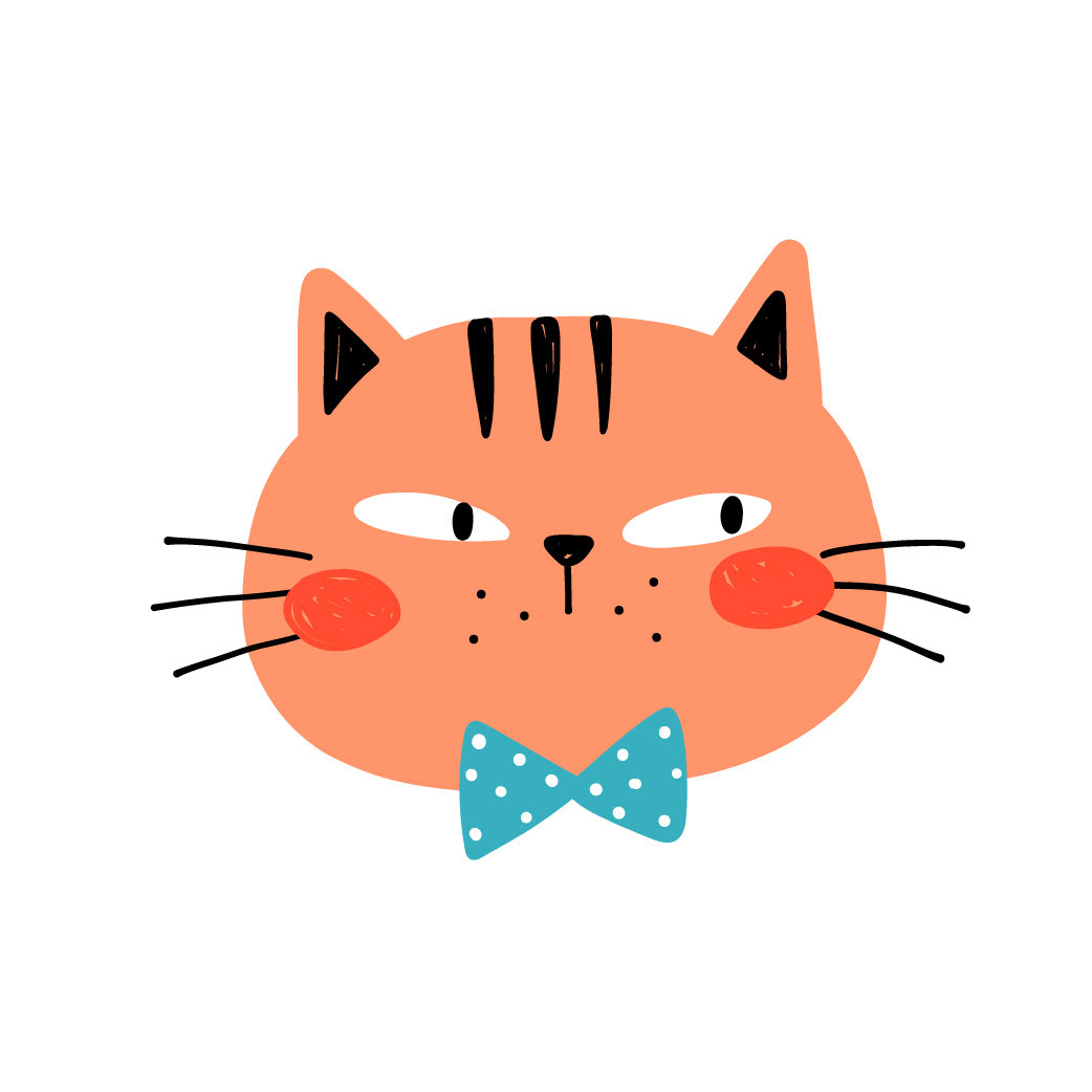 Colorful cats illustration on Behance