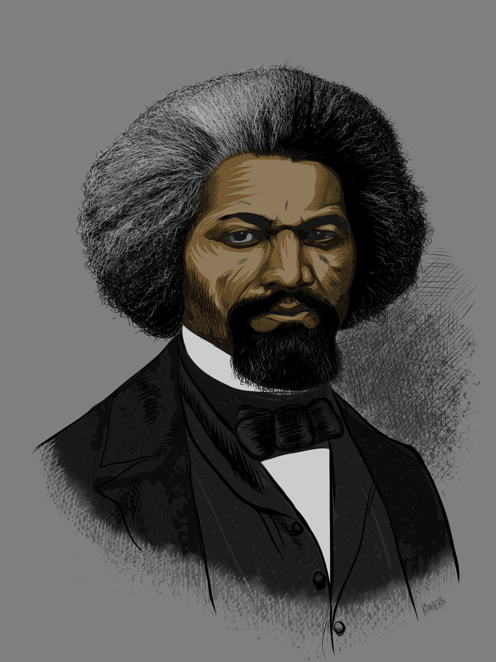 adobedraw black history month Civil Rights african american slavery history digital portrait vector art Abolition  