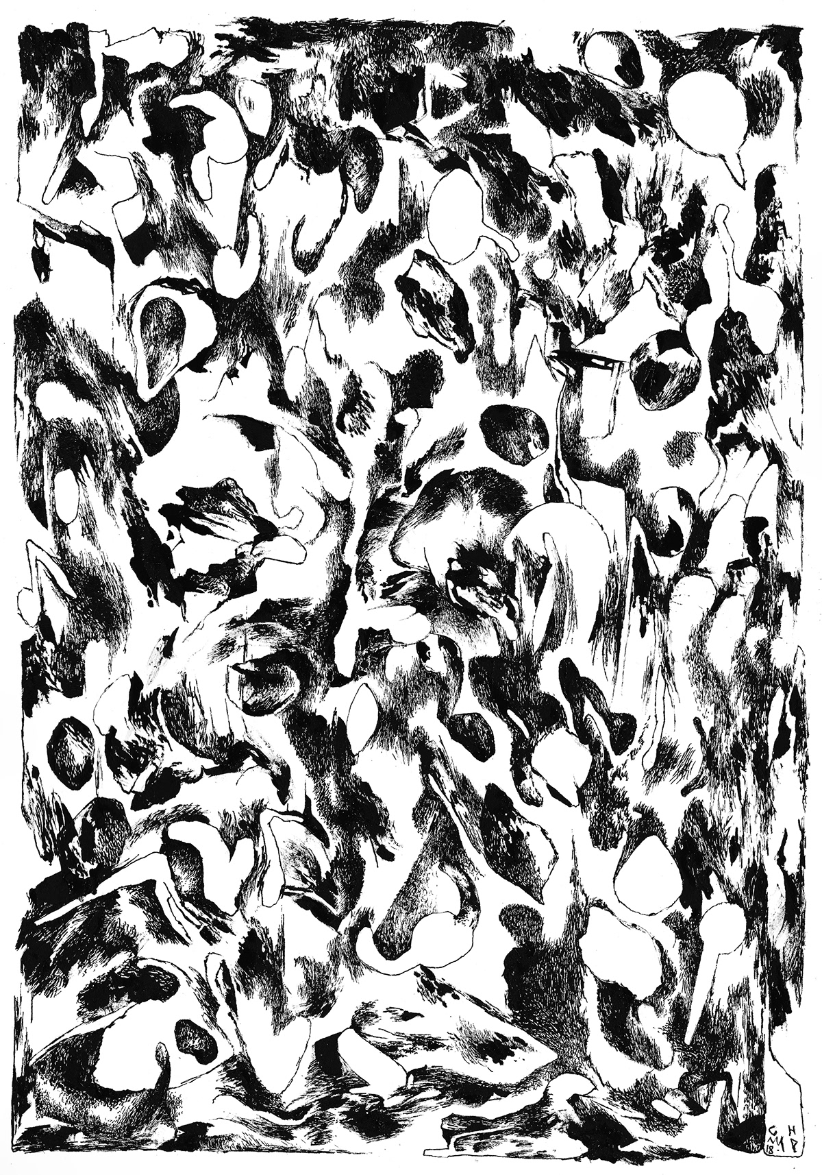 Drawing  dessin Zine  fanzine printmaking artonpaper Encre abstract