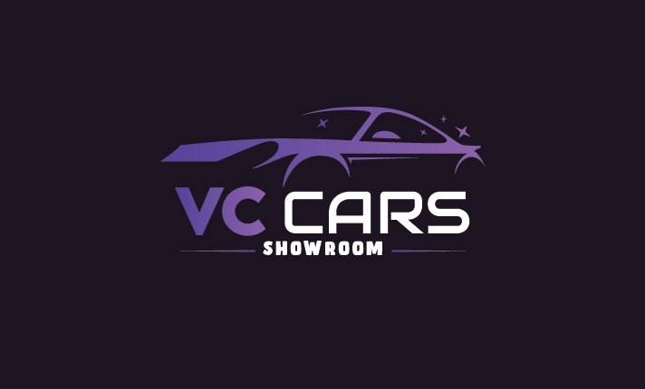 minimalist logo for car showroom.